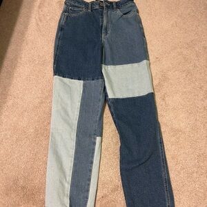 Hollister Multi-Blue Straight Leg Jeans